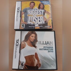 2 Nintendo DS GamesThe BiggestLoser& JilianFitness Ultimatum2010 Preowned Sealed
